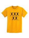 Ten Lords A Leaping Text Childrens T-Shirt-Childrens T-Shirt-TooLoud-Gold-X-Small-Davson Sales