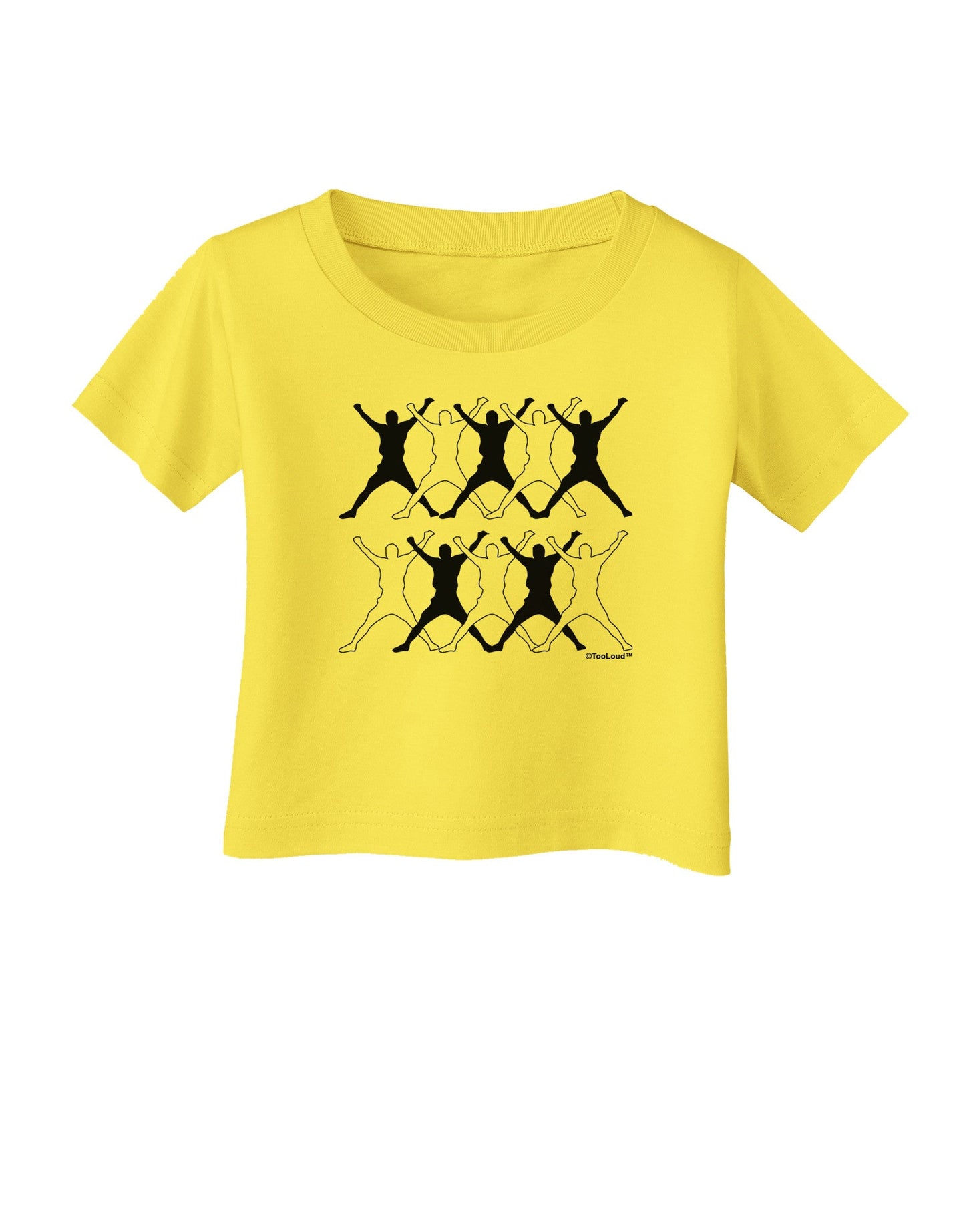 Ten Lords A Leaping Text Infant T-Shirt-Infant T-Shirt-TooLoud-Yellow-06-Months-Davson Sales