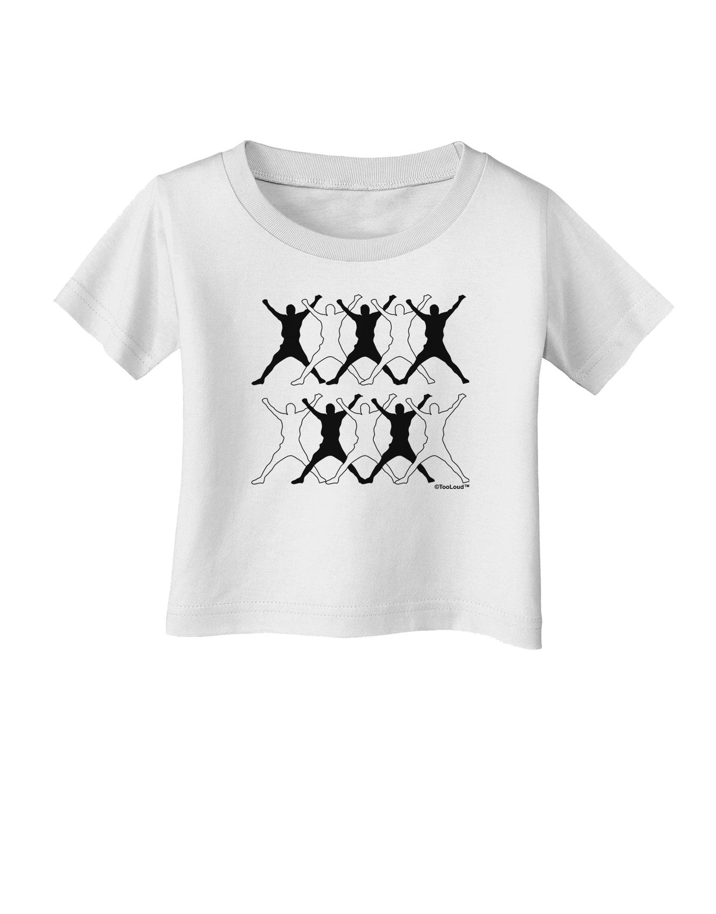 Ten Lords A Leaping Text Infant T-Shirt-Infant T-Shirt-TooLoud-White-06-Months-Davson Sales