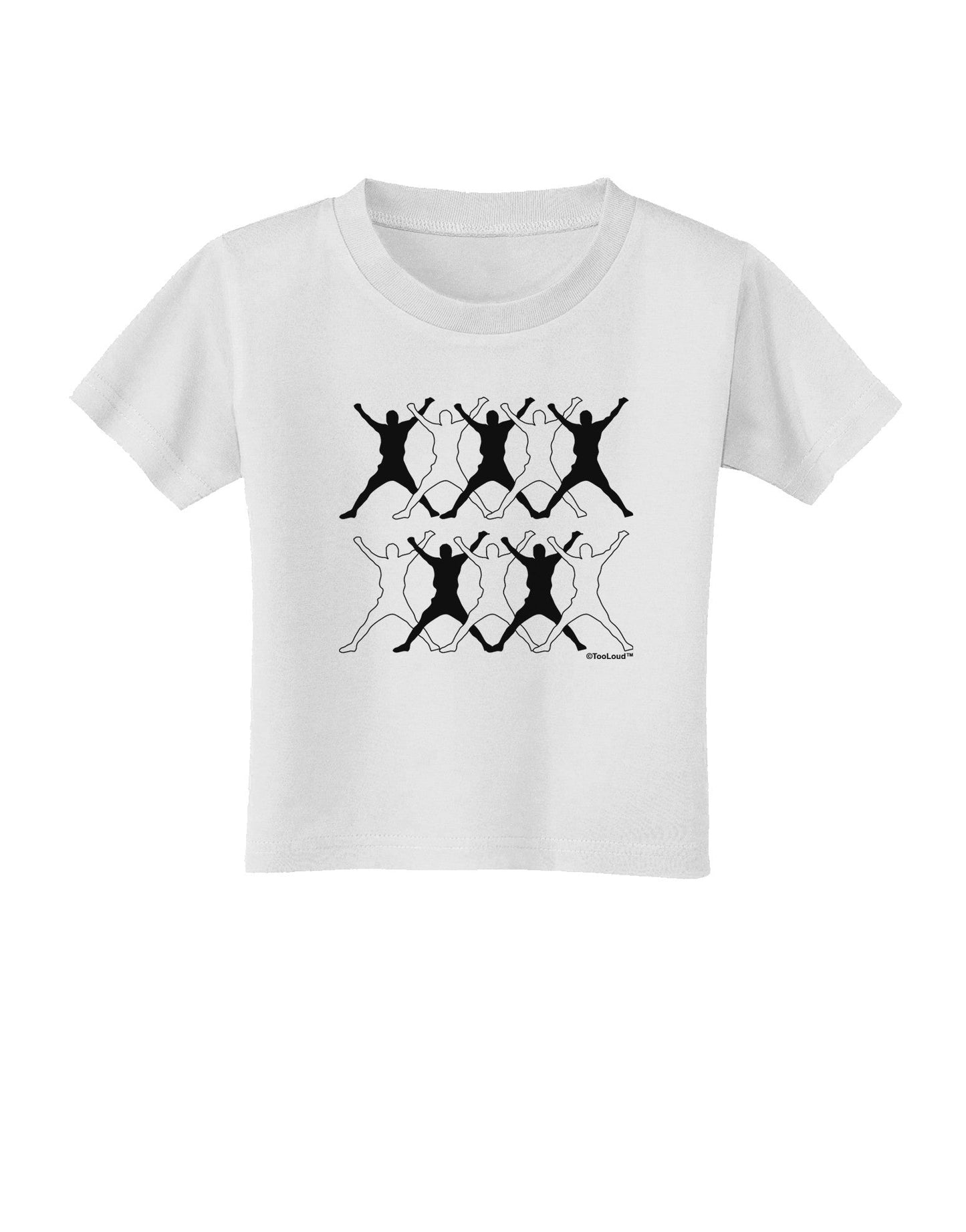 Ten Lords A Leaping Text Toddler T-Shirt-Toddler T-Shirt-TooLoud-White-2T-Davson Sales