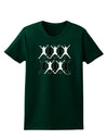 Ten Lords A Leaping Text Womens Dark T-Shirt-TooLoud-Forest-Green-Small-Davson Sales