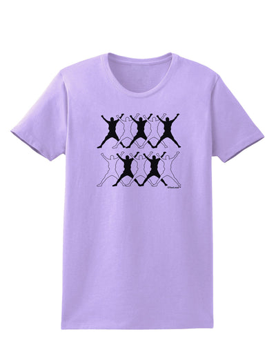 Ten Lords A Leaping Text Womens T-Shirt-Womens T-Shirt-TooLoud-Lavender-X-Small-Davson Sales