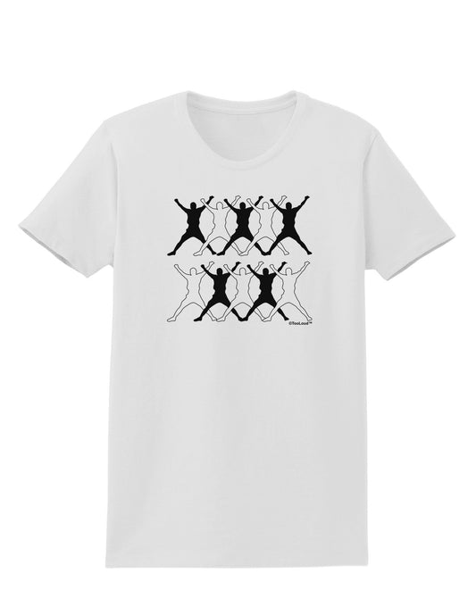 Ten Lords A Leaping Text Womens T-Shirt-Womens T-Shirt-TooLoud-White-X-Small-Davson Sales