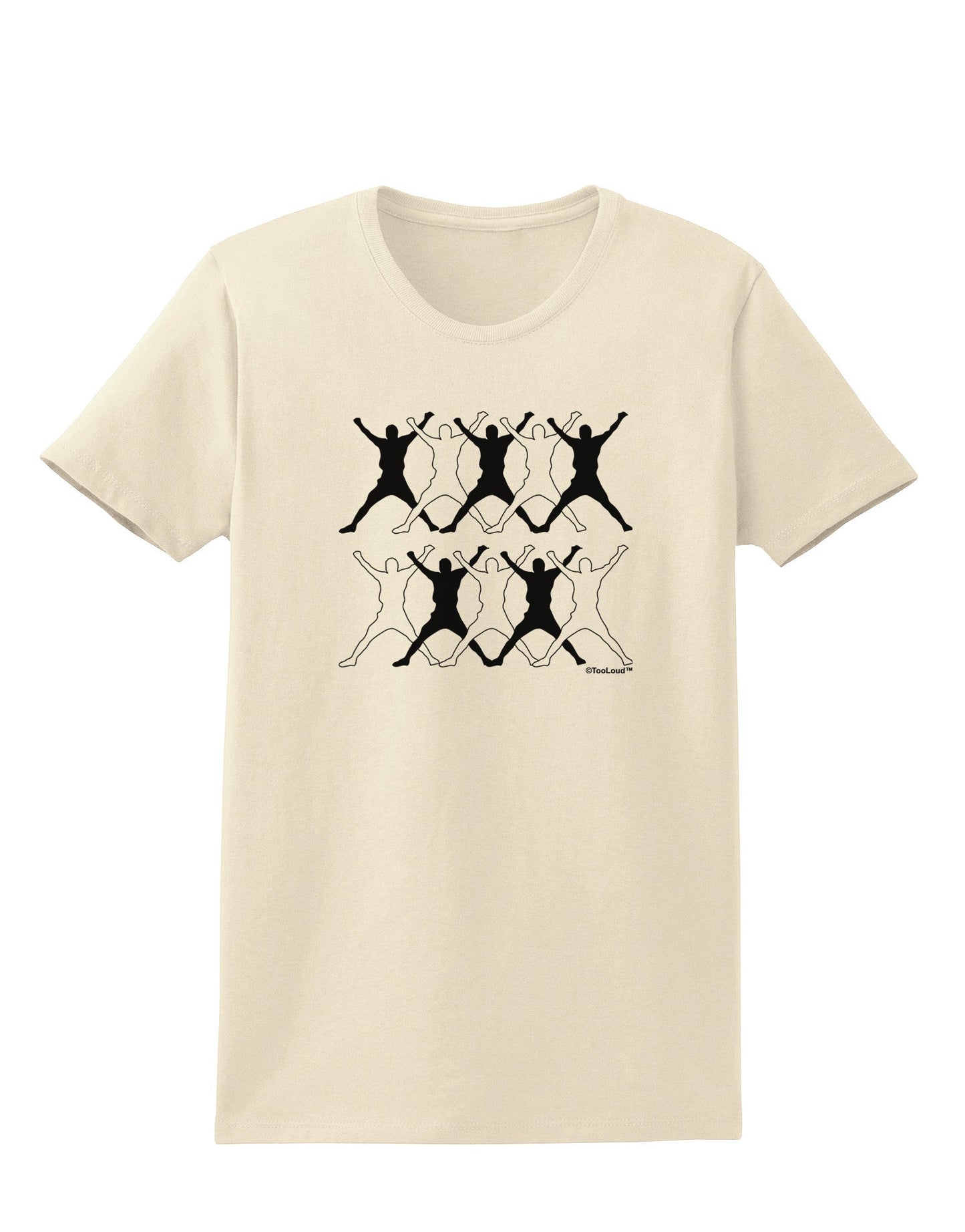 Ten Lords A Leaping Womens T-Shirt-Womens T-Shirt-TooLoud-Natural-X-Small-Davson Sales