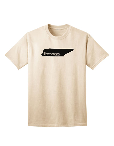 Tennessee - United States Shape Adult T-Shirt: A Stylish Addition to Your Wardrobe by TooLoud-Mens T-shirts-TooLoud-Natural-Small-Davson Sales