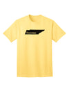 Tennessee - United States Shape Adult T-Shirt: A Stylish Addition to Your Wardrobe by TooLoud-Mens T-shirts-TooLoud-Yellow-Small-Davson Sales