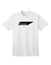 Tennessee - United States Shape Adult T-Shirt: A Stylish Addition to Your Wardrobe by TooLoud-Mens T-shirts-TooLoud-White-Small-Davson Sales