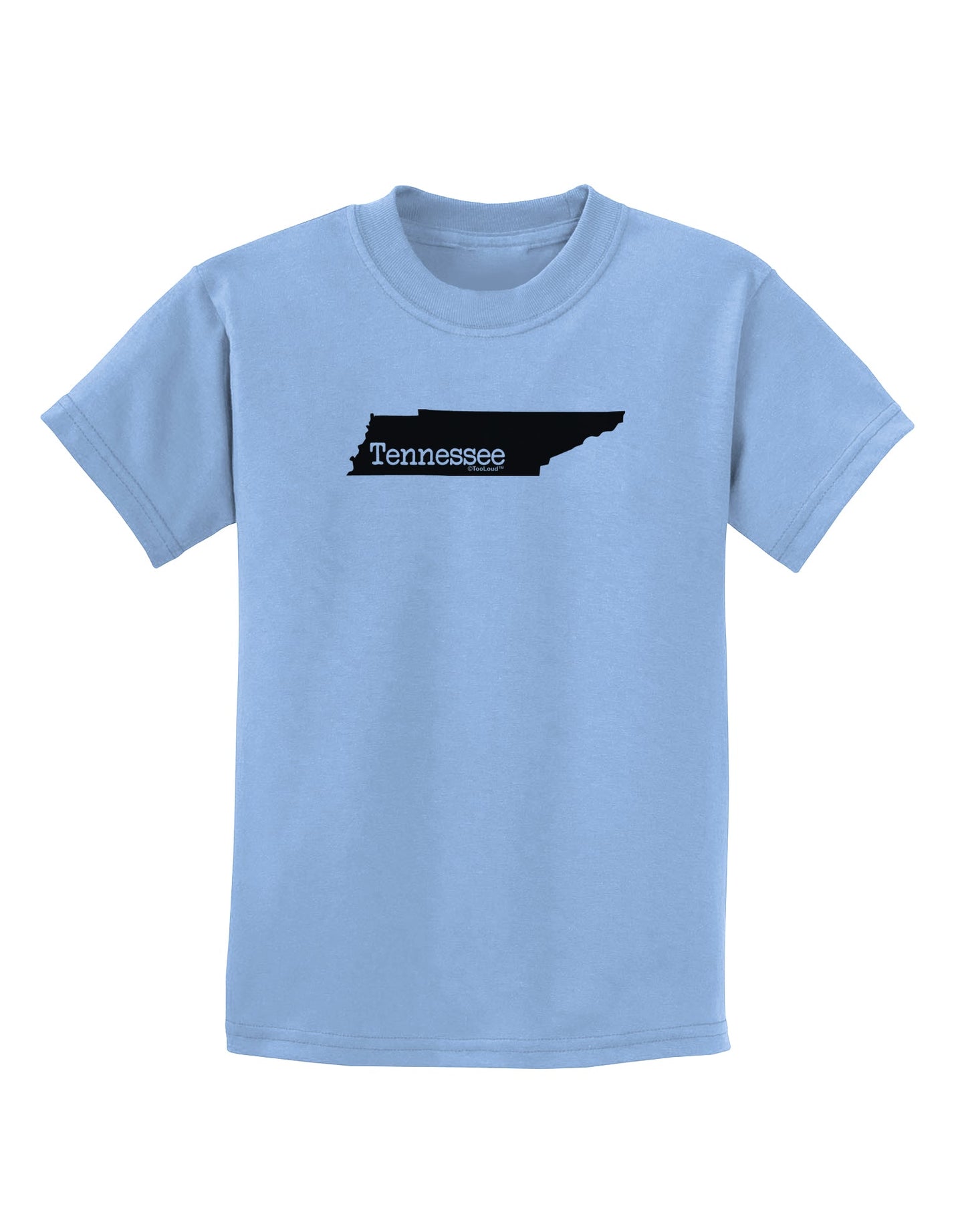 Tennessee - United States Shape Childrens T-Shirt by TooLoud-Childrens T-Shirt-TooLoud-Light-Blue-X-Small-Davson Sales