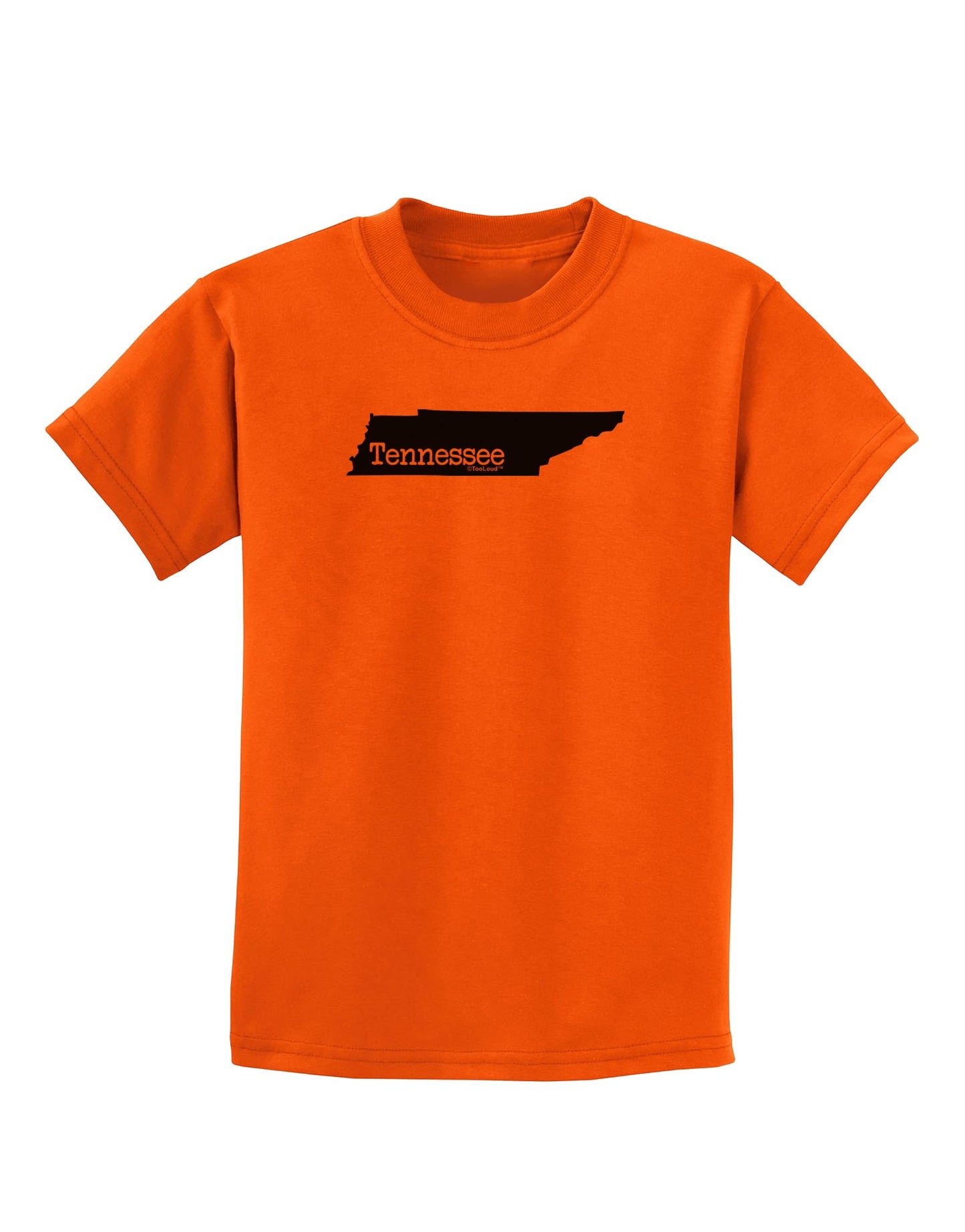 Tennessee - United States Shape Childrens T-Shirt by TooLoud-Childrens T-Shirt-TooLoud-Orange-X-Small-Davson Sales