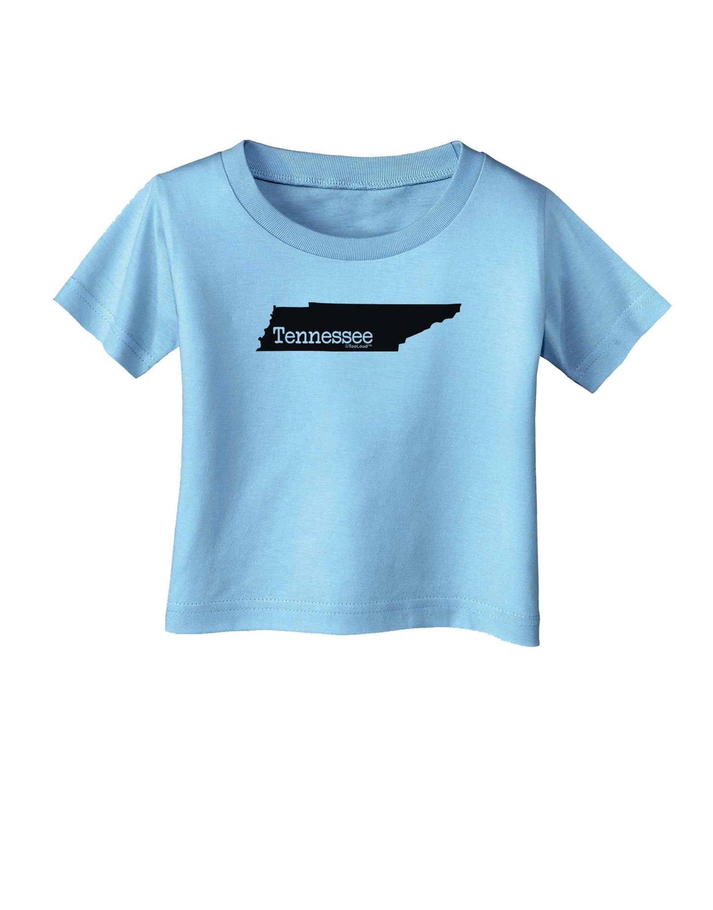 Tennessee - United States Shape Infant T-Shirt by TooLoud-Infant T-Shirt-TooLoud-Aquatic-Blue-06-Months-Davson Sales