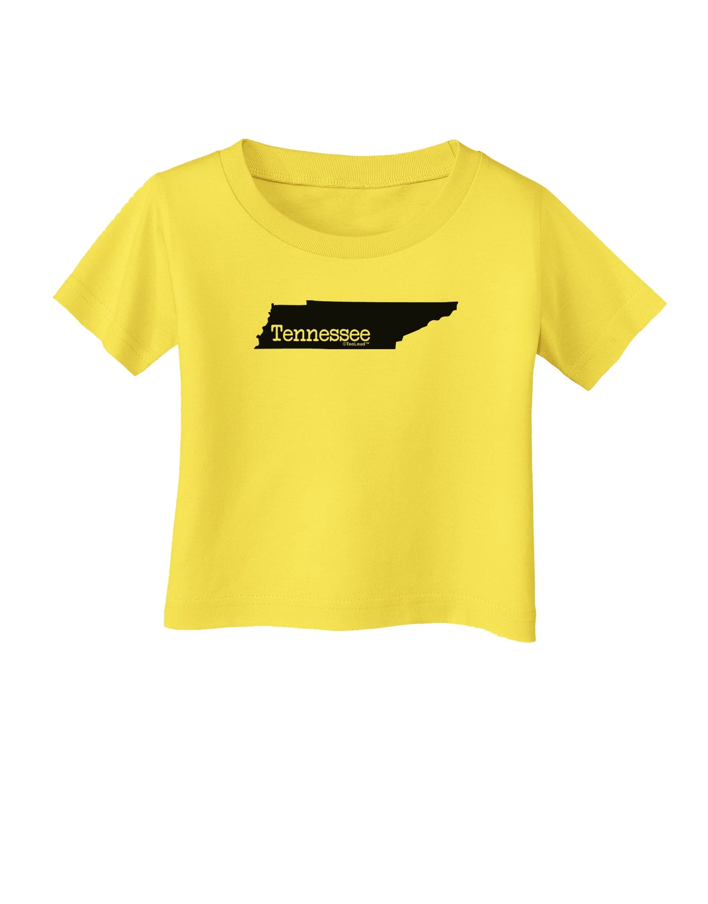 Tennessee - United States Shape Infant T-Shirt by TooLoud-Infant T-Shirt-TooLoud-Yellow-06-Months-Davson Sales