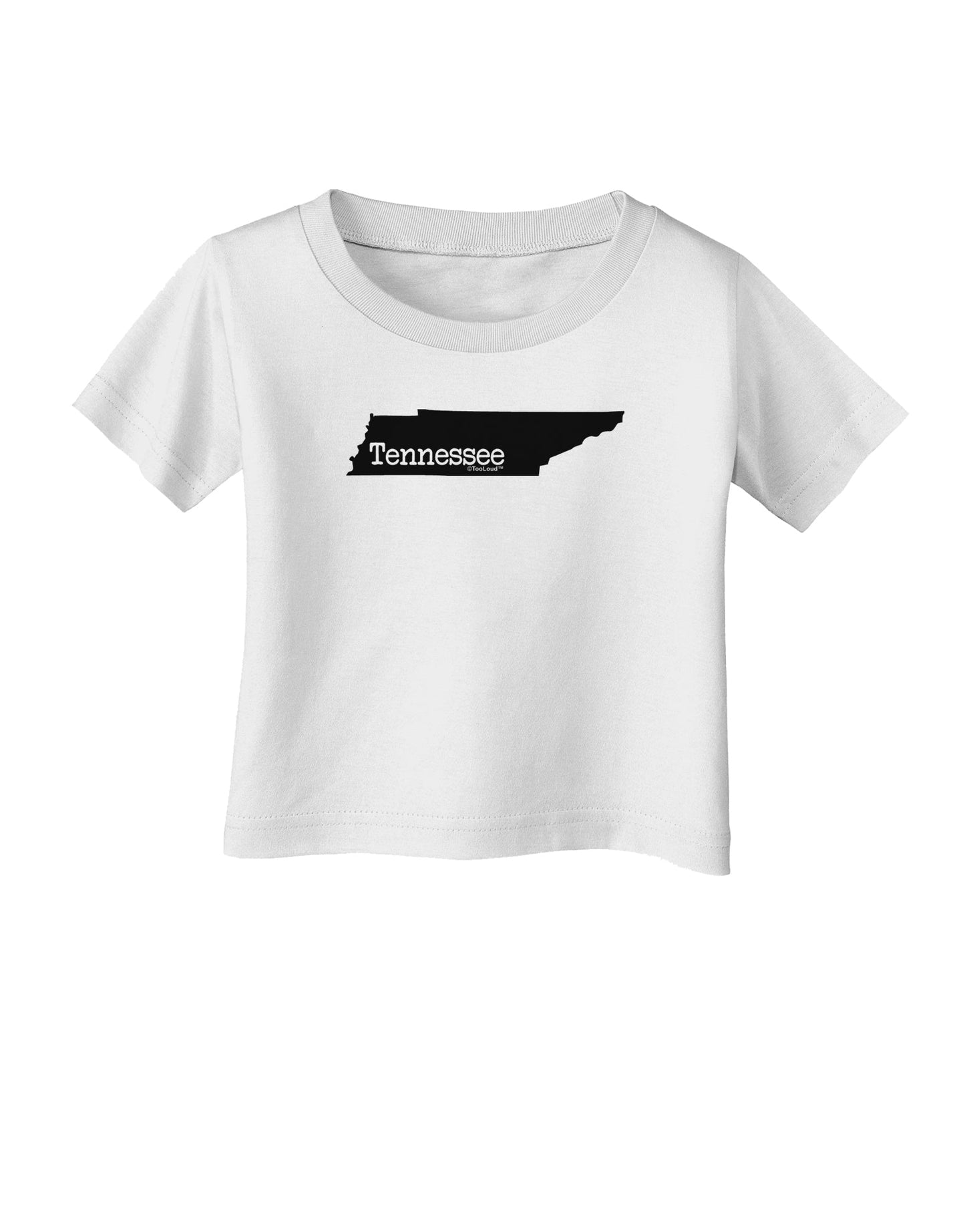 Tennessee - United States Shape Infant T-Shirt by TooLoud-Infant T-Shirt-TooLoud-White-06-Months-Davson Sales