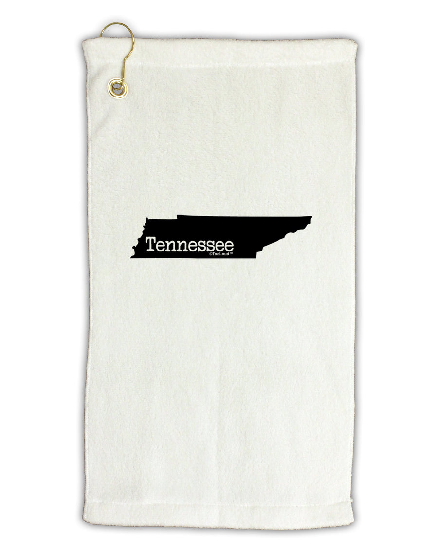 Tennessee - United States Shape Micro Terry Gromet Golf Towel 16 x 25 inch by TooLoud-Golf Towel-TooLoud-White-Davson Sales