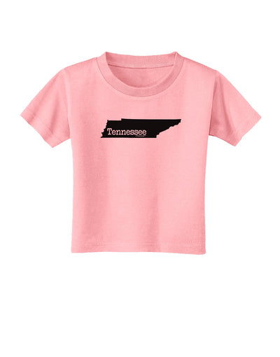 Tennessee - United States Shape Toddler T-Shirt by TooLoud-Toddler T-Shirt-TooLoud-Candy-Pink-2T-Davson Sales