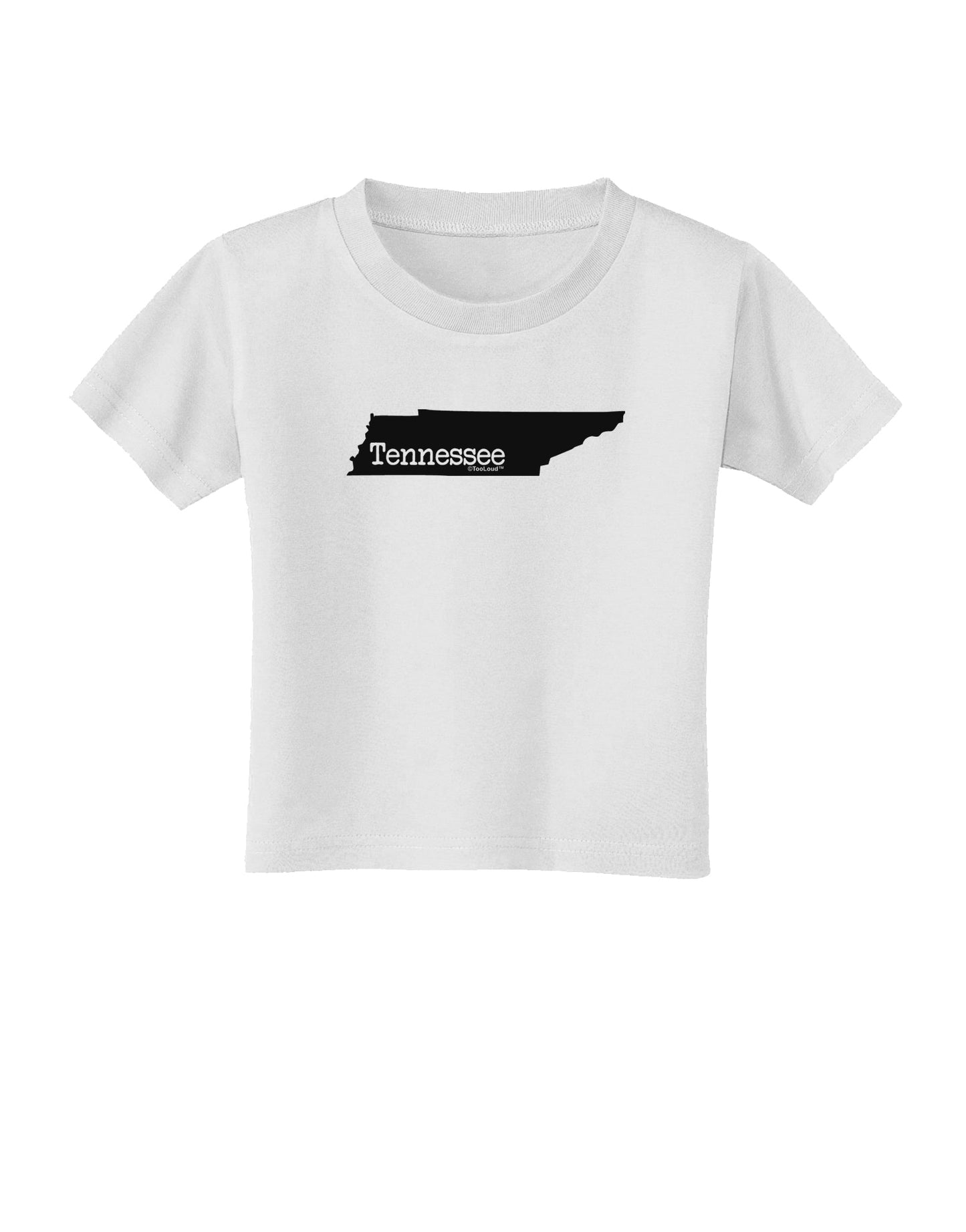 Tennessee - United States Shape Toddler T-Shirt by TooLoud-Toddler T-Shirt-TooLoud-White-2T-Davson Sales