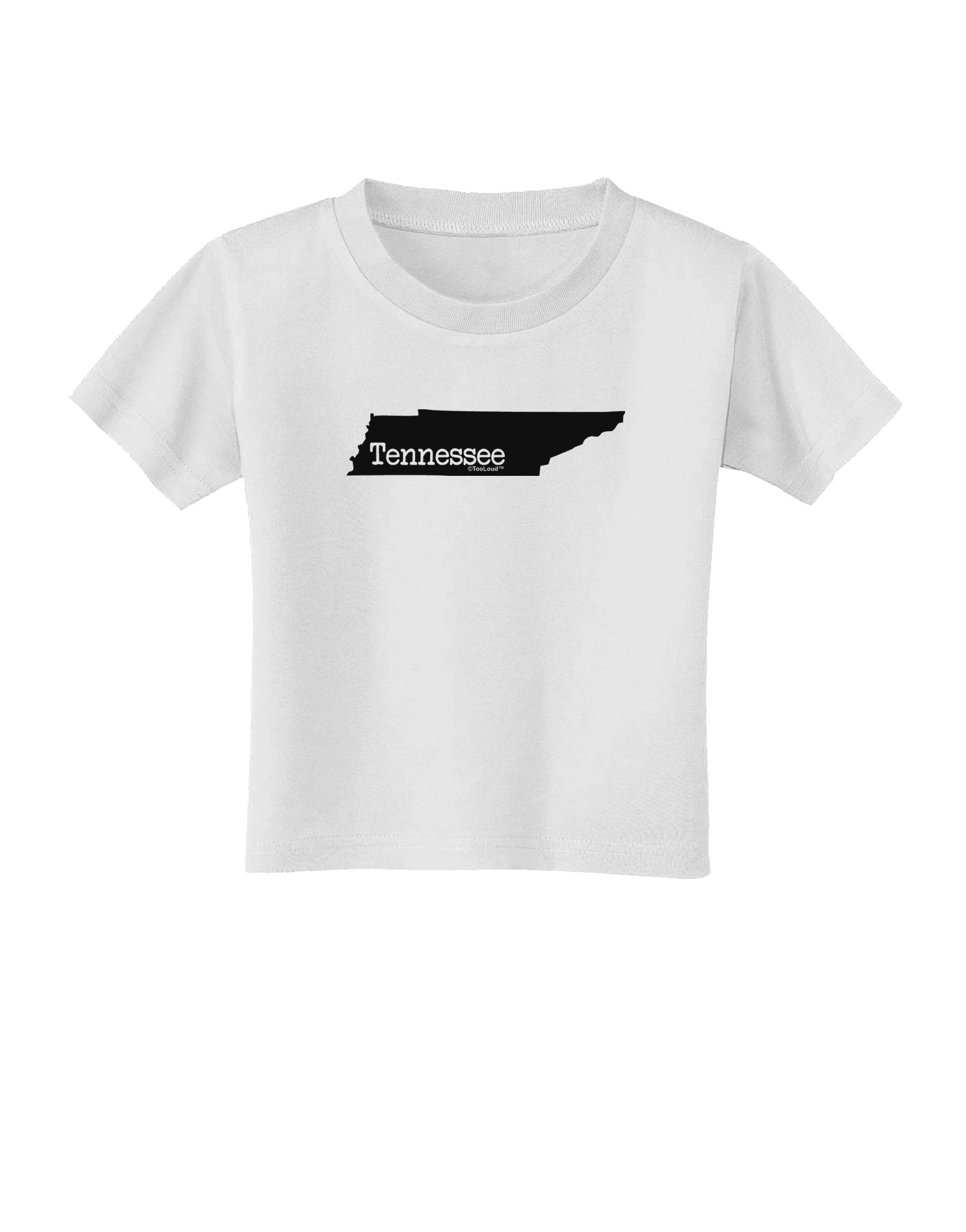 Tennessee - United States Shape Toddler T-Shirt by TooLoud-Toddler T-Shirt-TooLoud-White-2T-Davson Sales