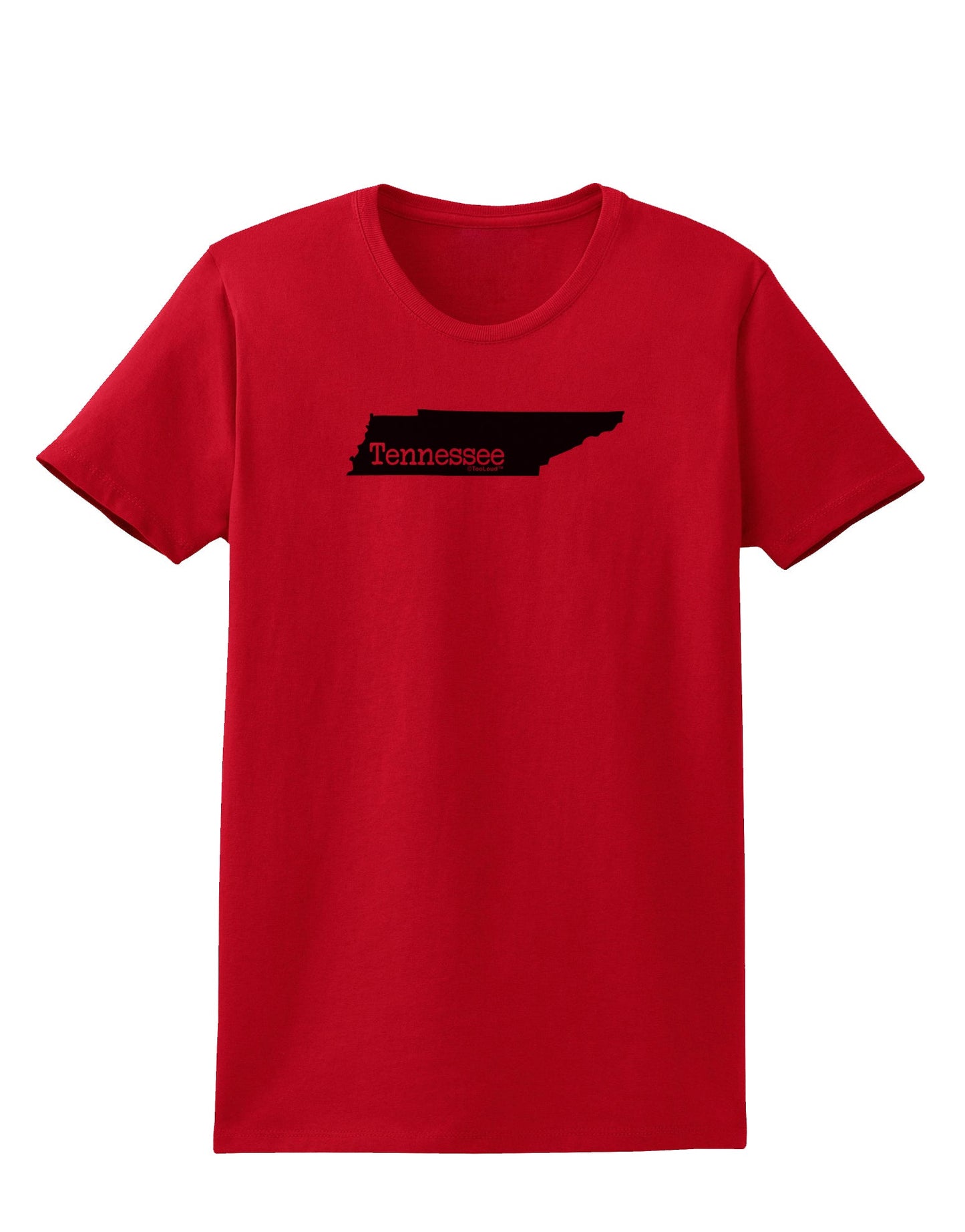 Tennessee - United States Shape Womens T-Shirt by TooLoud-Womens T-Shirt-TooLoud-Red-X-Small-Davson Sales