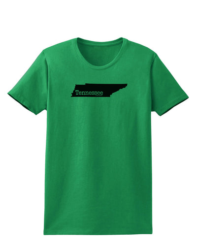 Tennessee - United States Shape Womens T-Shirt by TooLoud-Womens T-Shirt-TooLoud-Kelly-Green-X-Small-Davson Sales