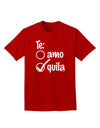 Tequila Checkmark Design Adult Dark T-Shirt by TooLoud-Mens T-Shirt-TooLoud-Red-Small-Davson Sales