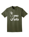 Tequila Checkmark Design Adult Dark T-Shirt by TooLoud-Mens T-Shirt-TooLoud-Military-Green-Small-Davson Sales