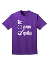 Tequila Checkmark Design Adult Dark T-Shirt by TooLoud-Mens T-Shirt-TooLoud-Purple-Small-Davson Sales