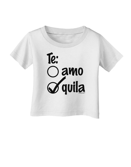 Tequila Checkmark Design Infant T-Shirt by TooLoud-Infant T-Shirt-TooLoud-White-06-Months-Davson Sales