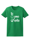 Tequila Checkmark Design Womens Dark T-Shirt by TooLoud-Womens T-Shirt-TooLoud-Kelly-Green-X-Small-Davson Sales