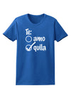 Tequila Checkmark Design Womens Dark T-Shirt by TooLoud-Womens T-Shirt-TooLoud-Royal-Blue-X-Small-Davson Sales