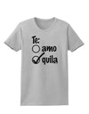 Tequila Checkmark Design Womens T-Shirt by TooLoud-Womens T-Shirt-TooLoud-AshGray-X-Small-Davson Sales