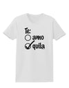 Tequila Checkmark Design Womens T-Shirt by TooLoud-Womens T-Shirt-TooLoud-White-X-Small-Davson Sales