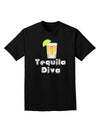 Tequila Diva - Cinco de Mayo Design Adult Dark T-Shirt by TooLoud-Mens T-Shirt-TooLoud-Black-Small-Davson Sales