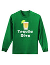 Tequila Diva - Cinco de Mayo Design Adult Long Sleeve Dark T-Shirt by TooLoud-TooLoud-Kelly-Green-Small-Davson Sales