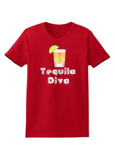 Tequila Diva - Cinco de Mayo Design Womens Dark T-Shirt by TooLoud-Womens T-Shirt-TooLoud-Red-X-Small-Davson Sales