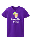 Tequila Diva - Cinco de Mayo Design Womens Dark T-Shirt by TooLoud-Womens T-Shirt-TooLoud-Purple-X-Small-Davson Sales