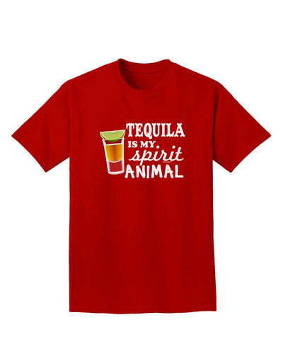 Tequila Is My Spirit Animal Adult Dark T-Shirt-Mens T-Shirt-TooLoud-Red-Small-Davson Sales