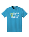 Tequila Is My Spirit Animal Adult Dark T-Shirt-Mens T-Shirt-TooLoud-Turquoise-Small-Davson Sales