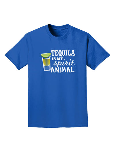 Tequila Is My Spirit Animal Adult Dark T-Shirt-Mens T-Shirt-TooLoud-Royal-Blue-Small-Davson Sales