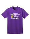 Tequila Is My Spirit Animal Adult Dark T-Shirt-Mens T-Shirt-TooLoud-Purple-Small-Davson Sales