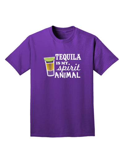 Tequila Is My Spirit Animal Adult Dark T-Shirt-Mens T-Shirt-TooLoud-Purple-Small-Davson Sales