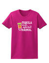 Tequila Is My Spirit Animal Womens Dark T-Shirt-TooLoud-Hot-Pink-Small-Davson Sales