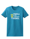 Tequila Is My Spirit Animal Womens Dark T-Shirt-TooLoud-Turquoise-X-Small-Davson Sales