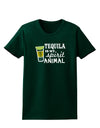 Tequila Is My Spirit Animal Womens Dark T-Shirt-TooLoud-Forest-Green-Small-Davson Sales