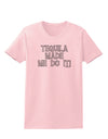 Tequila Made Me Do It - Bone Text Womens T-Shirt by TooLoud-Womens T-Shirt-TooLoud-PalePink-X-Small-Davson Sales