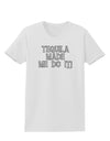 Tequila Made Me Do It - Bone Text Womens T-Shirt by TooLoud-Womens T-Shirt-TooLoud-White-X-Small-Davson Sales