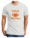 Texas Football Adult V-Neck T-shirt by TooLoud-Mens V-Neck T-Shirt-TooLoud-White-Small-Davson Sales