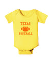 Texas Football Baby Romper Bodysuit by TooLoud-TooLoud-Yellow-06-Months-Davson Sales