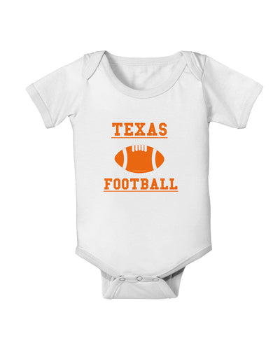 Texas Football Baby Romper Bodysuit by TooLoud-TooLoud-White-06-Months-Davson Sales