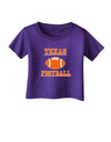 Texas Football Infant T-Shirt Dark by TooLoud-TooLoud-Purple-06-Months-Davson Sales