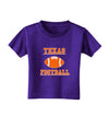 Texas Football Toddler T-Shirt Dark by TooLoud-Toddler T-Shirt-TooLoud-Purple-2T-Davson Sales