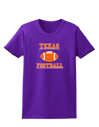 Texas Football Womens Dark T-Shirt by TooLoud-TooLoud-Purple-X-Small-Davson Sales